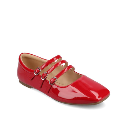 Journee DARLIN BALLET FLATS IN STATEMENT - Red Patent