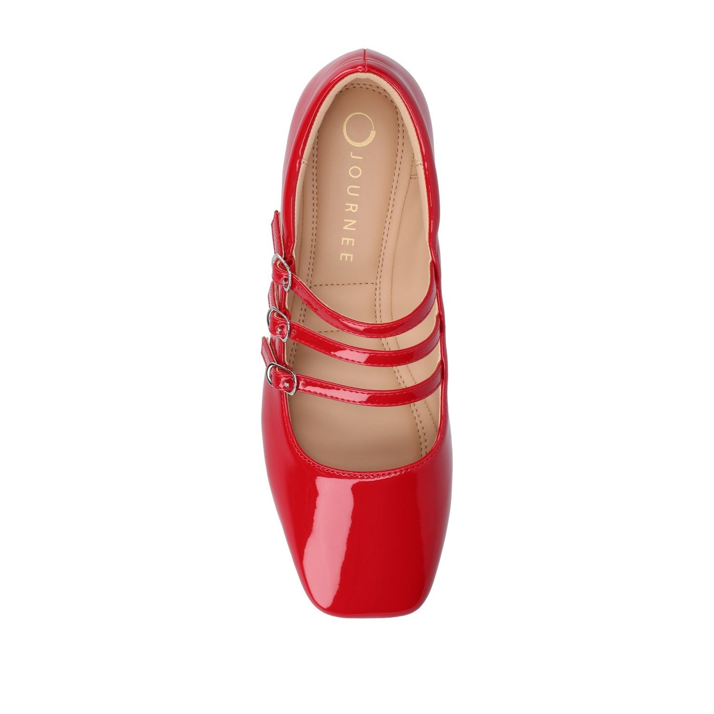Journee DARLIN BALLET FLATS IN STATEMENT - Red Patent