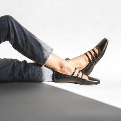 Journee DARLIN BALLET FLATS IN STATEMENT - Black Patent