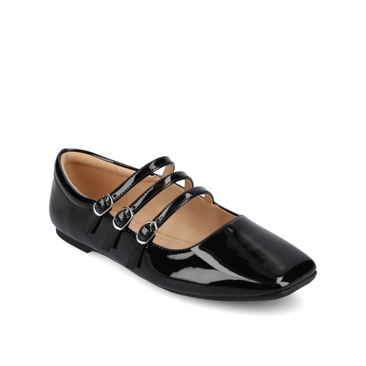 Journee DARLIN BALLET FLATS IN STATEMENT - Black Patent