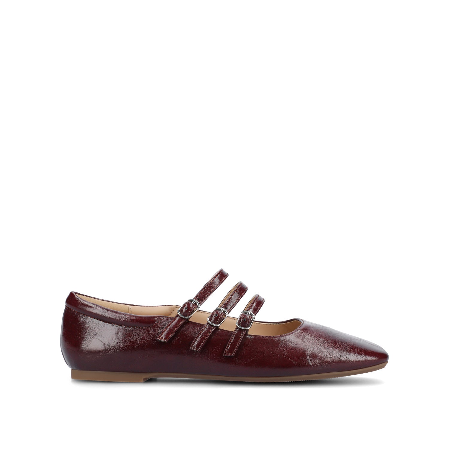 Journee DARLIN BALLET FLATS IN STATEMENT - Crinkle Oxblood