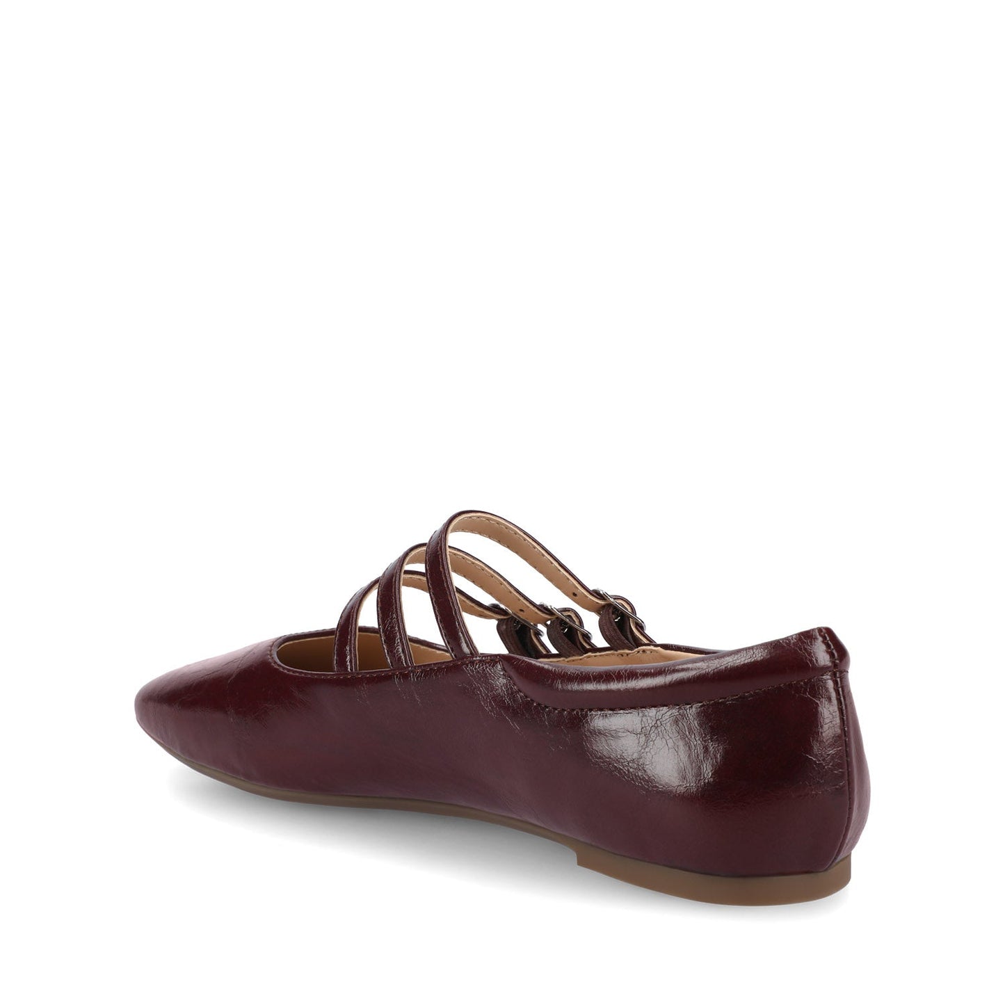 Journee DARLIN BALLET FLATS IN STATEMENT - Crinkle Oxblood