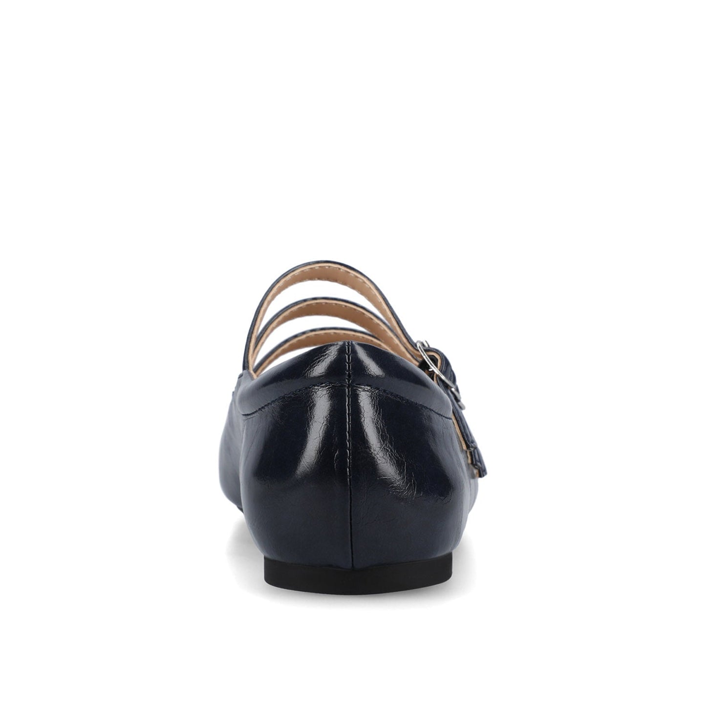 Journee DARLIN STATEMENT FLATS IN WIDE - Crinkle Navy