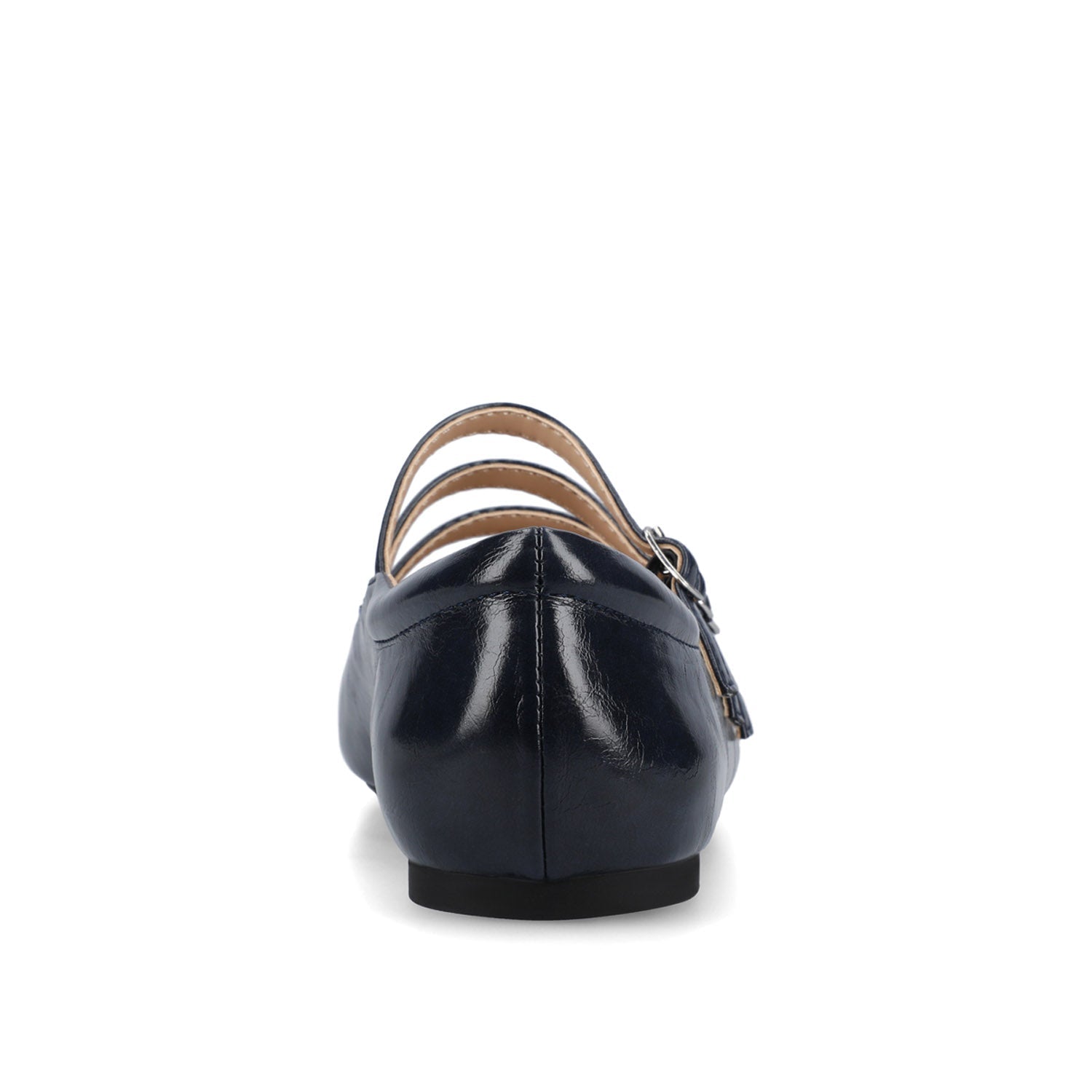 Journee DARLIN STATEMENT FLATS IN WIDE - Crinkle Navy