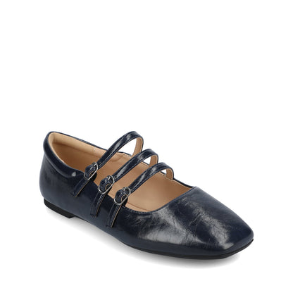 Journee DARLIN BALLET FLATS IN STATEMENT - Crinkle Navy