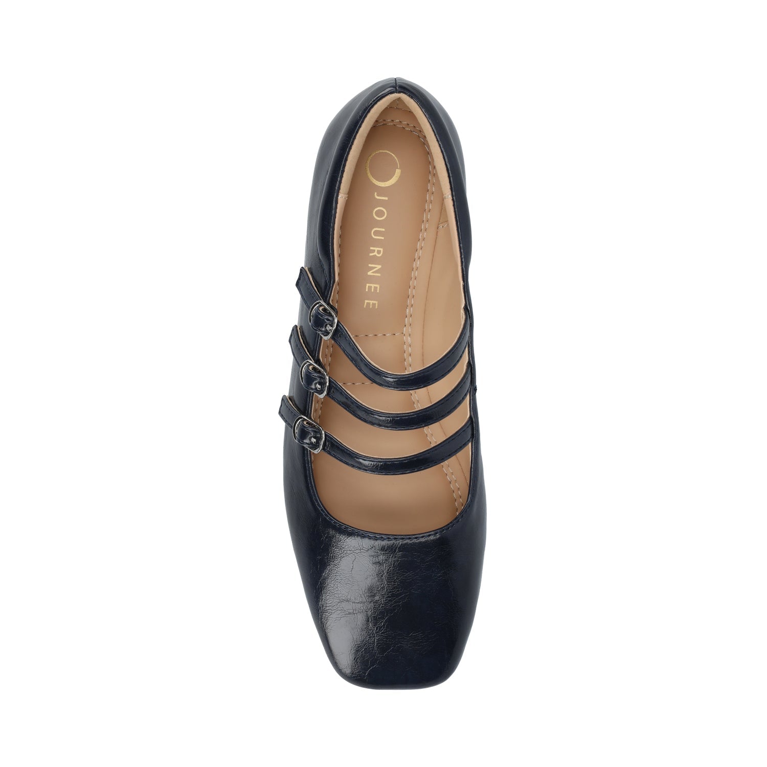 Journee DARLIN BALLET FLATS IN STATEMENT - Crinkle Navy