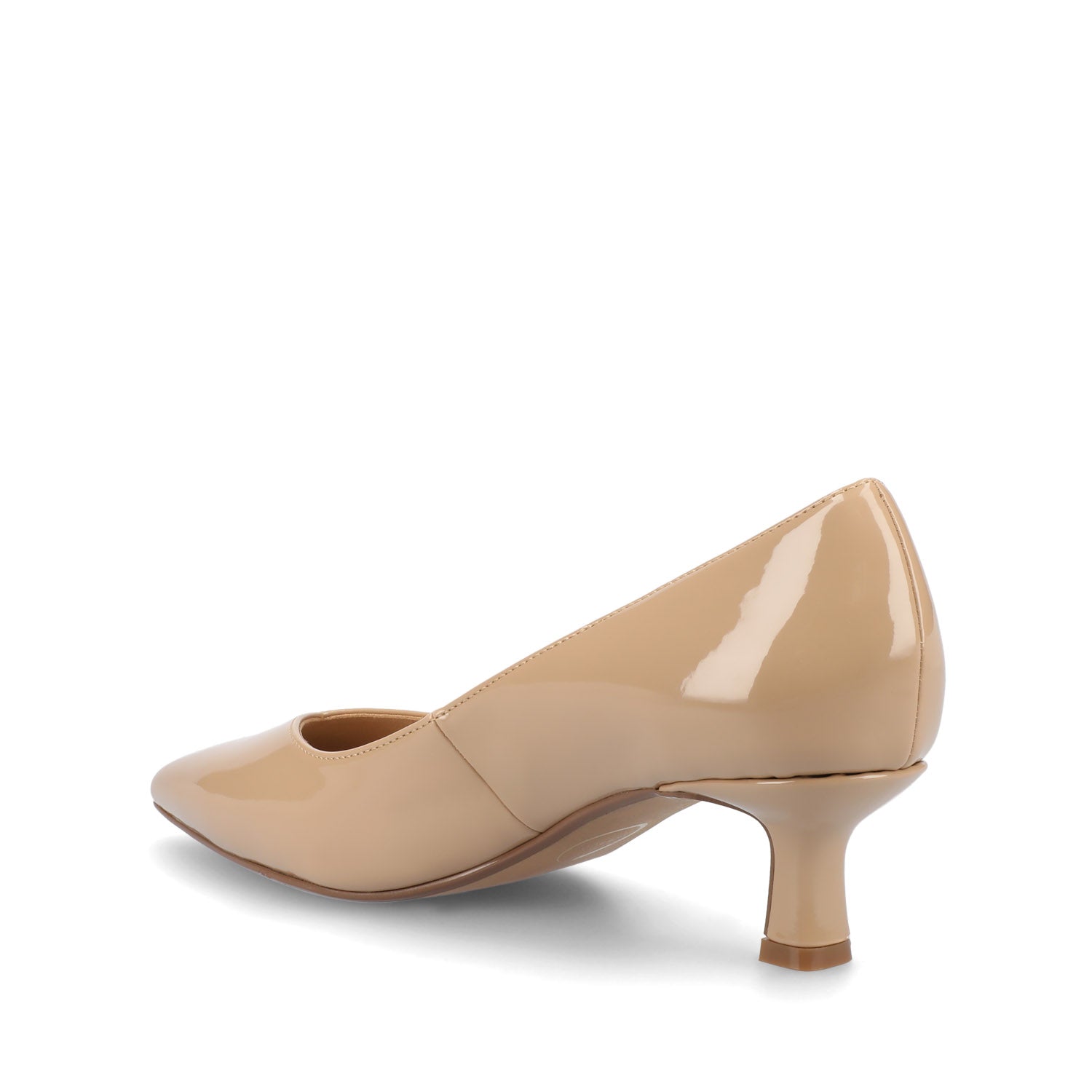 Journee PAMMIE KITTEN HEELS IN PATENT - Tan Patent