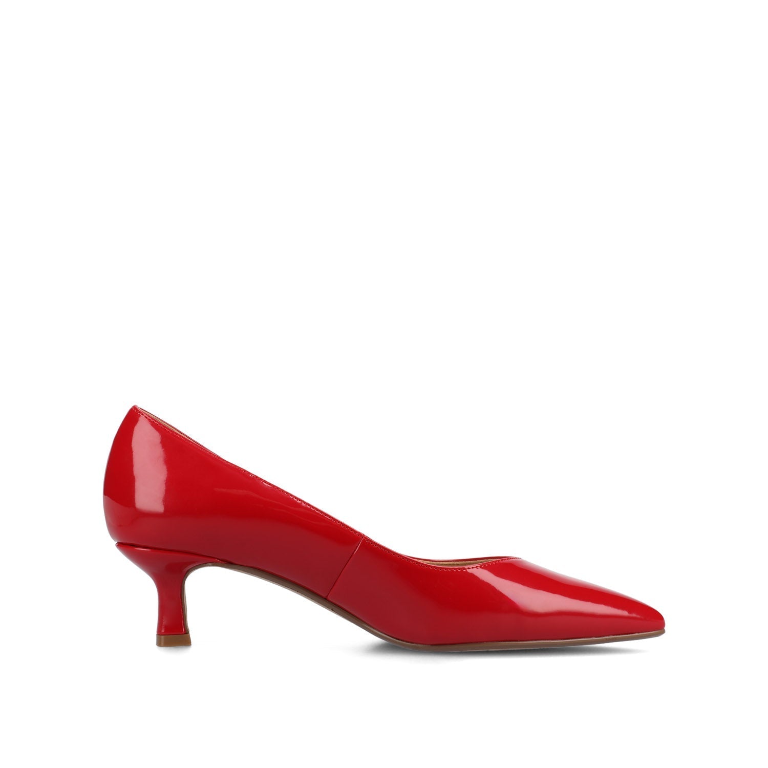 Journee PAMMIE KITTEN HEELS IN PATENT - Red Patent