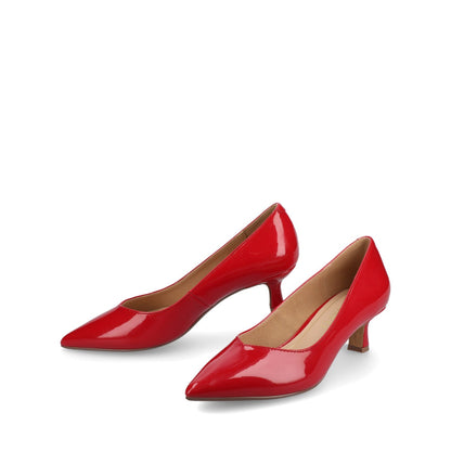 Journee PAMMIE KITTEN HEELS IN PATENT - Red Patent