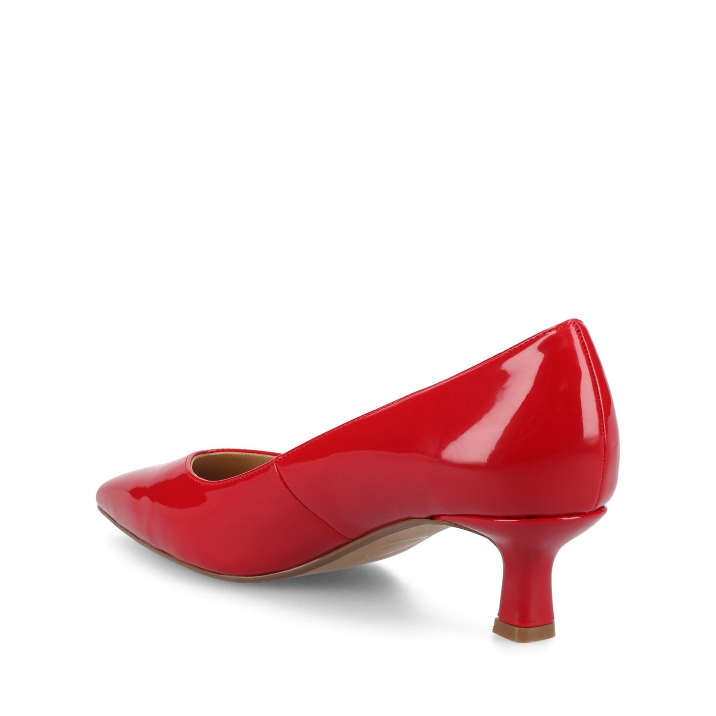 Journee PAMMIE KITTEN HEELS IN PATENT - Red Patent