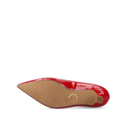 Journee PAMMIE KITTEN HEELS IN PATENT - Red Patent
