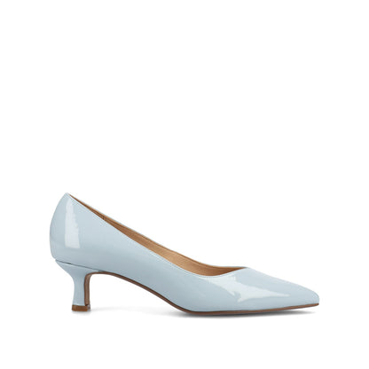 Journee PAMMIE KITTEN HEELS IN PATENT - Blue Patent
