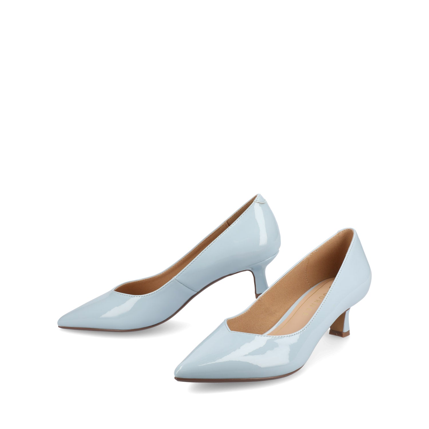 Journee PAMMIE KITTEN HEELS IN PATENT - Blue Patent