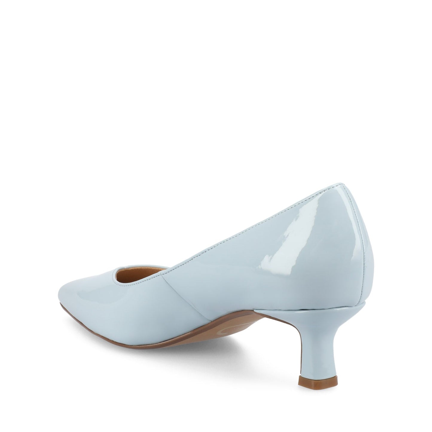 Journee PAMMIE KITTEN HEELS IN PATENT - Blue Patent