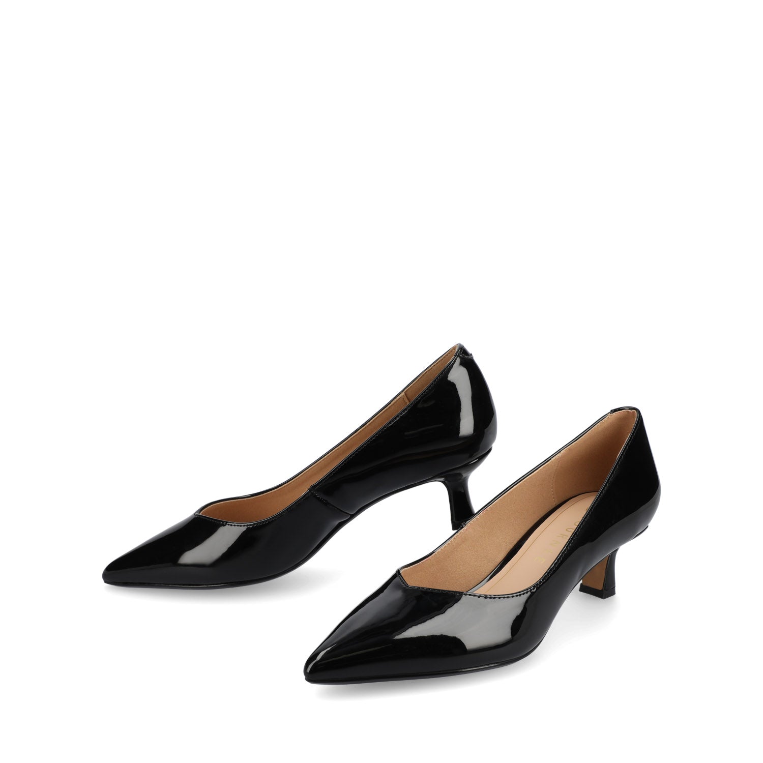 Journee PAMMIE KITTEN HEELS IN PATENT - Black Patent