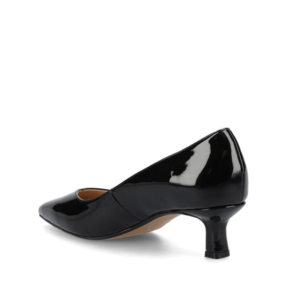 Journee PAMMIE KITTEN HEELS IN PATENT - Black Patent