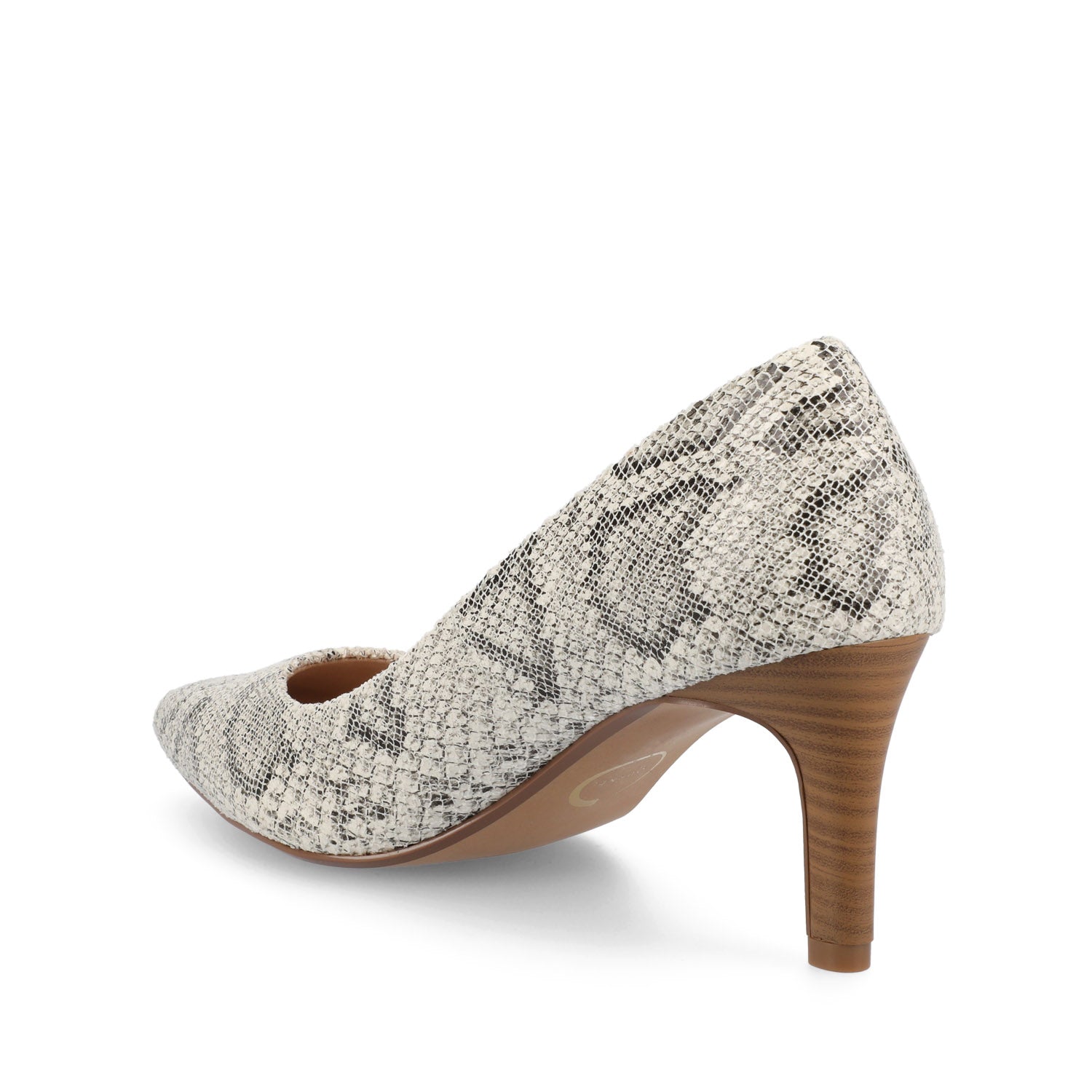 Journee SCYLEE STILETTO PUMP HEELS IN VEGAN LEATHER - Snake