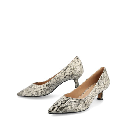 Journee PAMMIE KITTEN HEELS IN VEGAN LEATHER - Snake