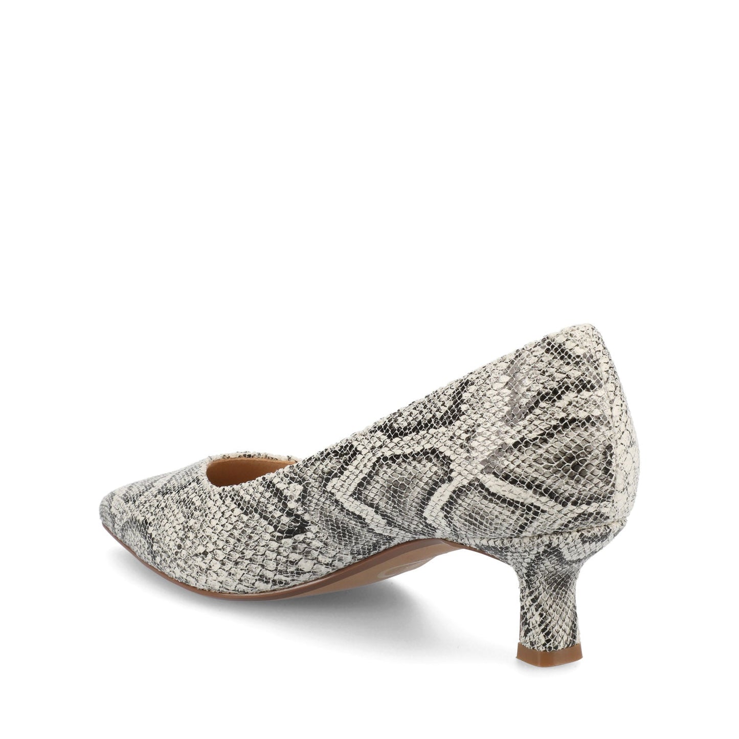 Journee PAMMIE KITTEN HEELS IN VEGAN LEATHER - Snake