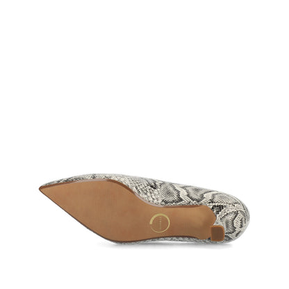 Journee PAMMIE KITTEN HEELS IN VEGAN LEATHER - Snake