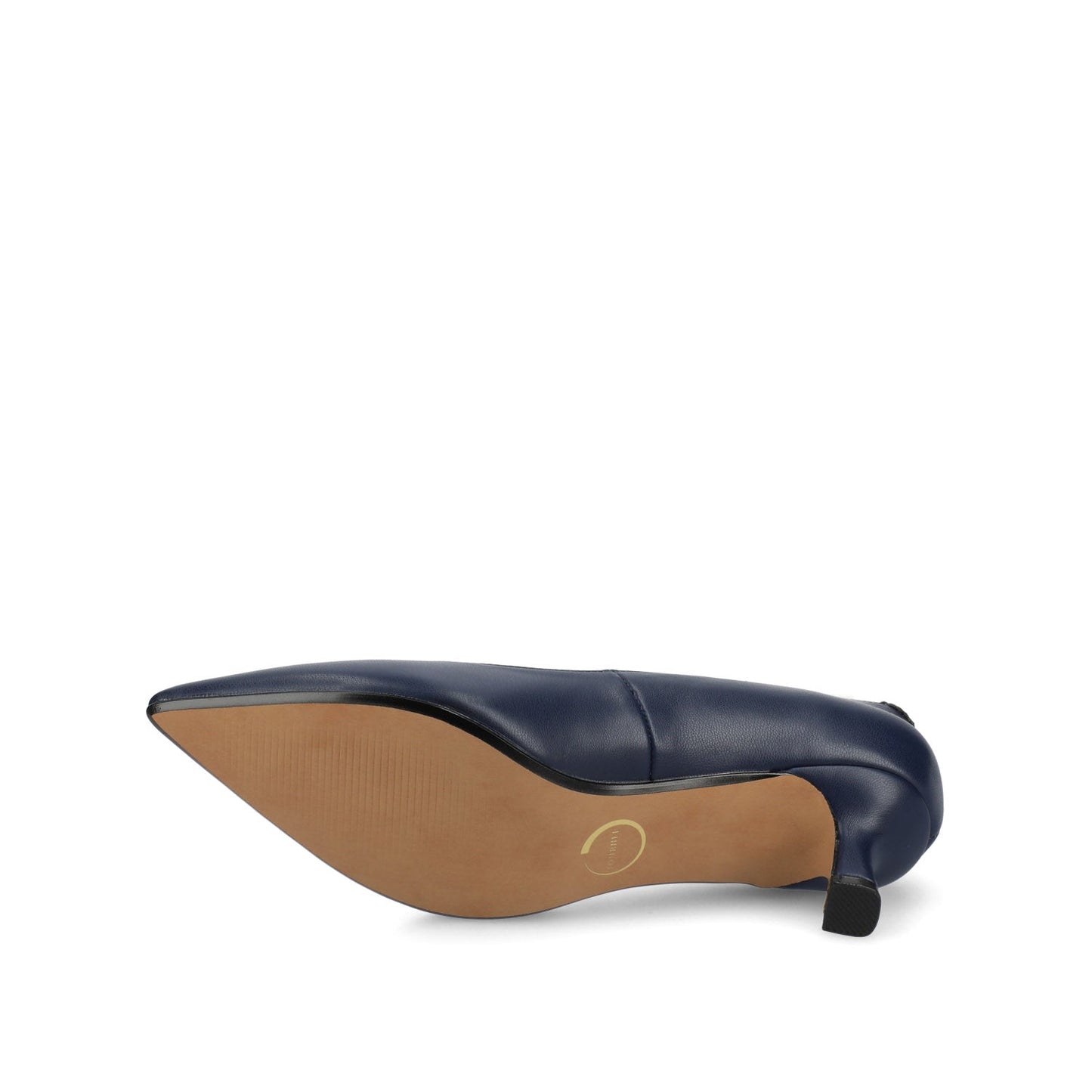 Journee PAMMIE KITTEN HEELS IN VEGAN LEATHER - Navy PU