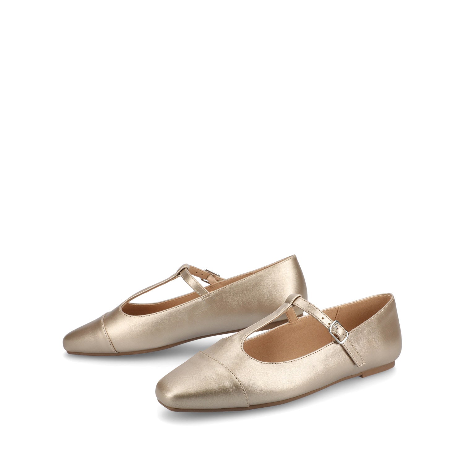 Journee THEAH MARY JANE FLATS IN WIDE - Champagne