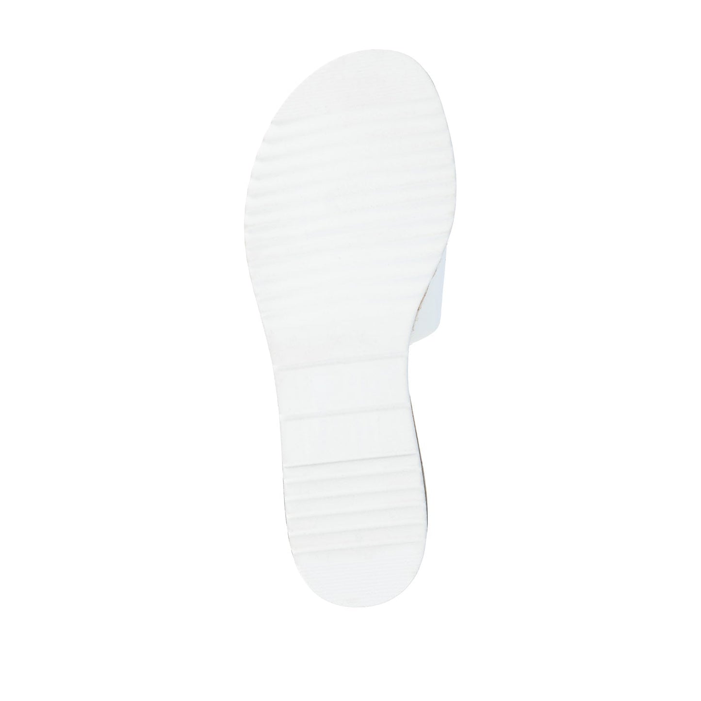 Journee ROSEY ESPADRILLE WEDGE HEELED SLIDE SANDALS - White