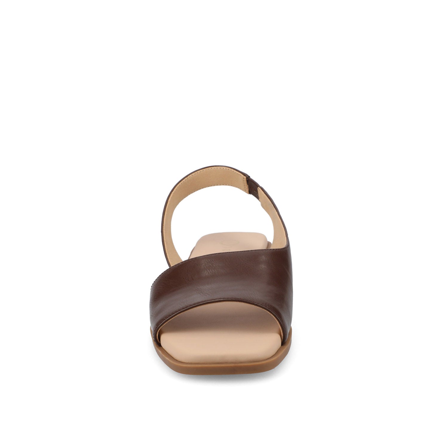 Journee BRINSLEY SANDALS IN VEGAN LEATHER - Brown PU