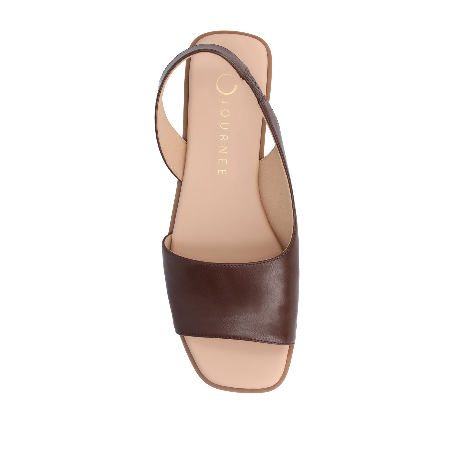 Journee BRINSLEY SANDALS IN VEGAN LEATHER - Brown PU