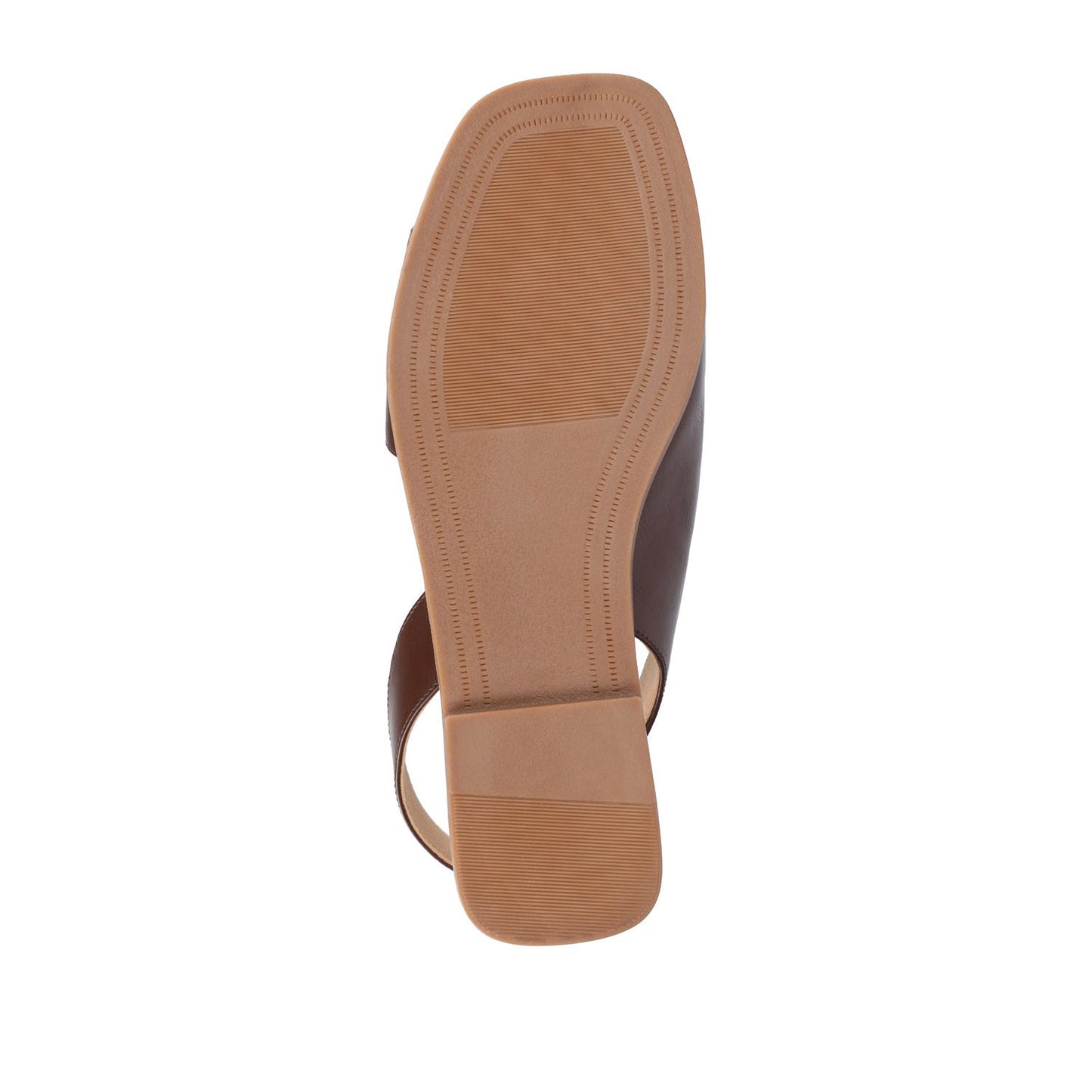 Journee BRINSLEY SANDALS IN VEGAN LEATHER - Brown PU