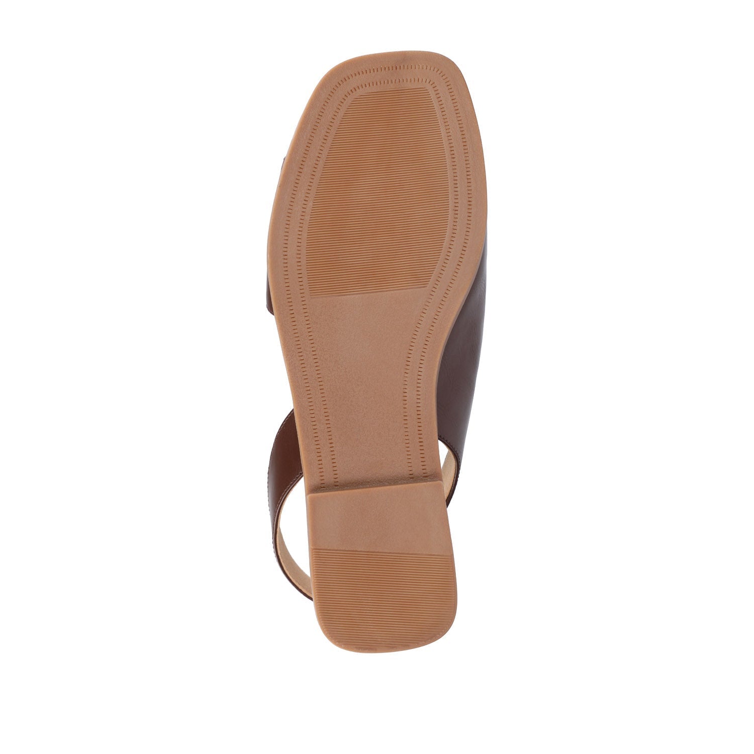 Journee BRINSLEY SANDALS IN VEGAN LEATHER - Brown PU