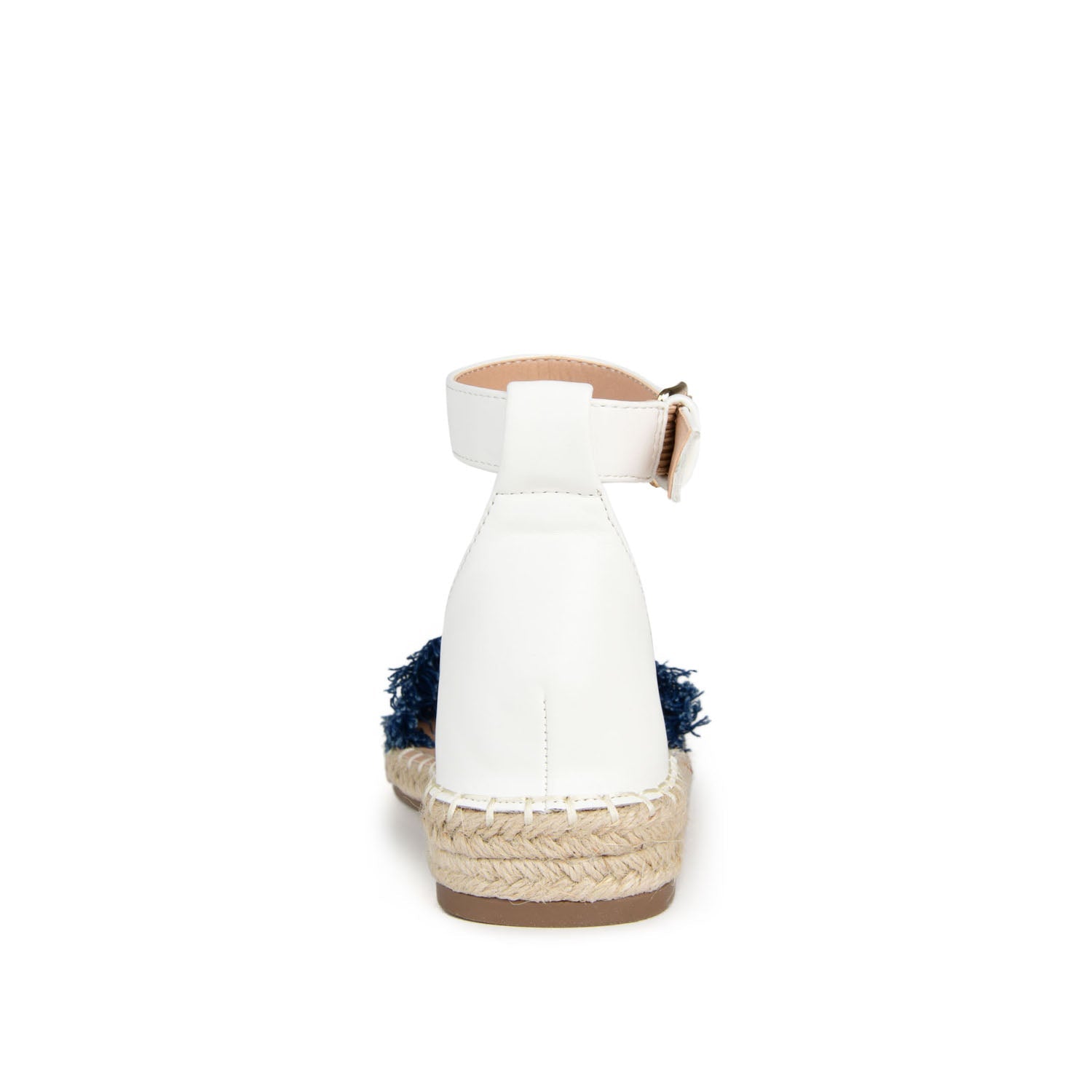 Journee TRISTEEN ESPADRILLE SANDALS IN FABRIC - Dark Denim