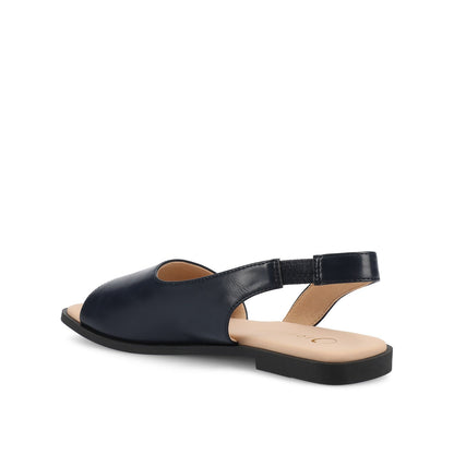 Journee BRINSLEY SANDALS IN VEGAN LEATHER - Navy PU
