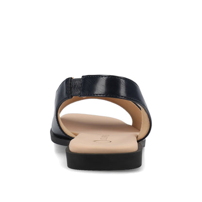 Journee BRINSLEY SANDALS IN VEGAN LEATHER - Navy PU