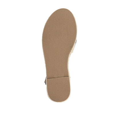 Journee LYDDIA ESPADRILLE SANDALS IN VEGAN LEATHER - Brown