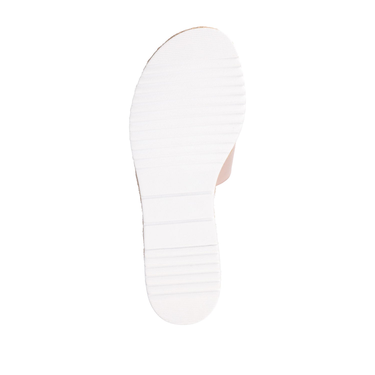 Journee ROSEY ESPADRILLE WEDGE HEELED SLIDE SANDALS - Blush