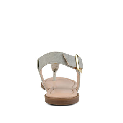 Journee GENEVIVE T-STRAP SANDALS IN VEGAN LEATHER - Grey