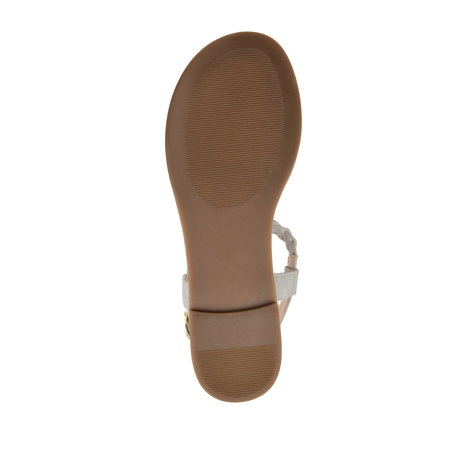 Journee GENEVIVE T-STRAP SANDALS IN VEGAN LEATHER - Grey