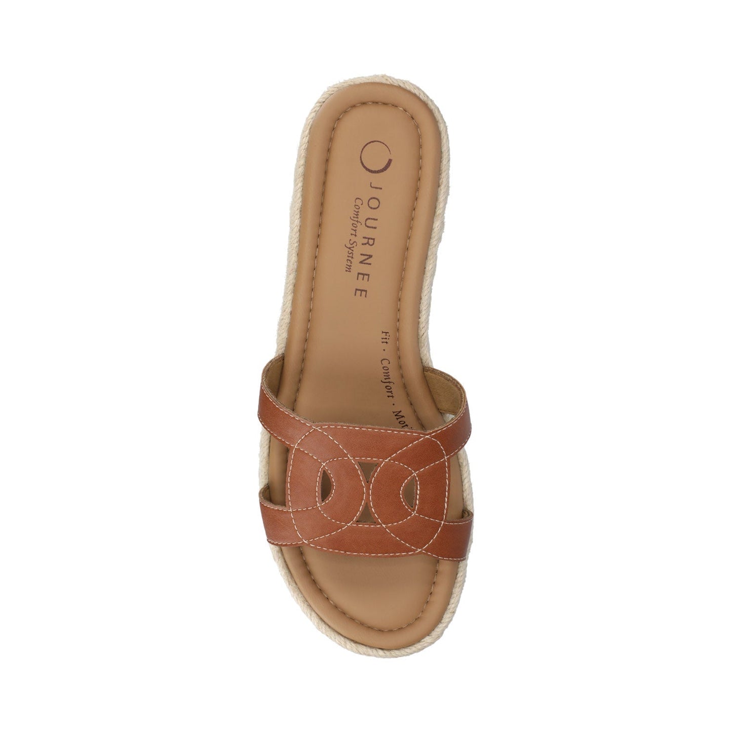 Journee ROSALINDA ESPADRILLE SANDALS - Cognac