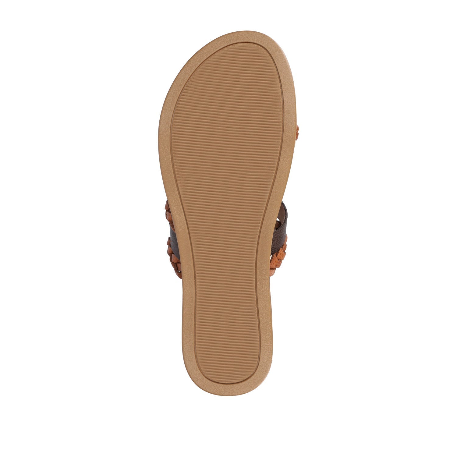 Journee COLETTE SLIDE SANDALS IN VEGAN LEATHER - Cognac