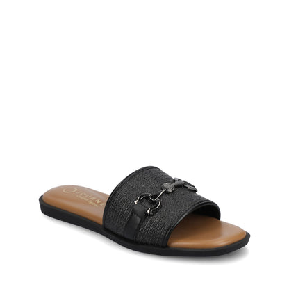 Journee PRIYA SLIP ON SANDALS - Black