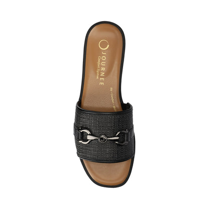 Journee PRIYA SLIP ON SANDALS - Black