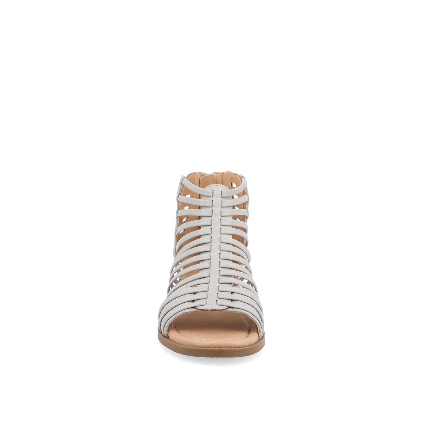Journee DELILAH GLADIATOR SANDALS IN VEGAN LEATHER - Grey