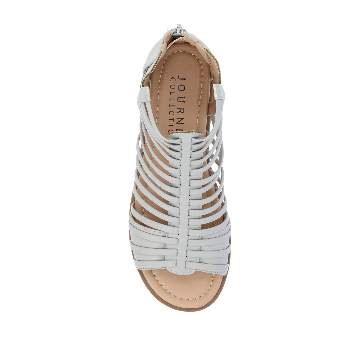 Journee DELILAH GLADIATOR SANDALS IN VEGAN LEATHER - Grey