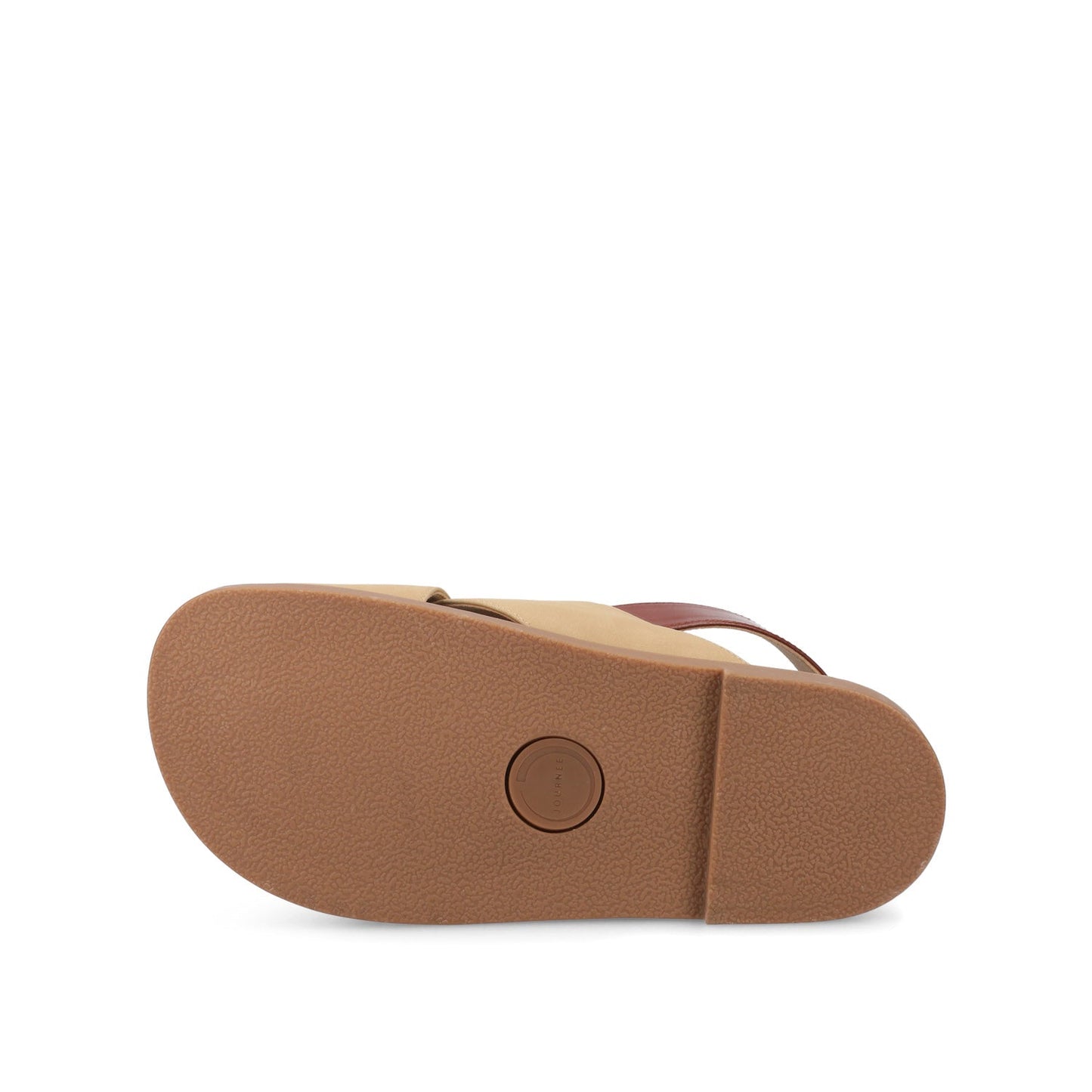 Journee MARINNA FLAT SANDALS - Taupe