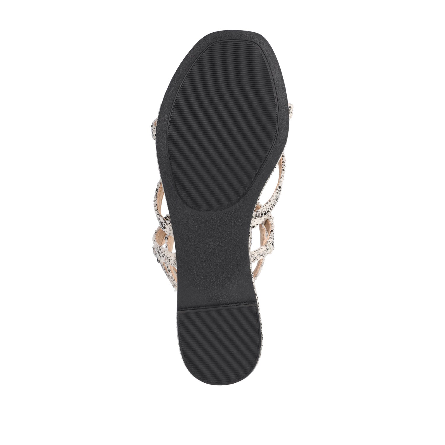 Journee SERISSA CRISSCROSS SANDAL IN VEGAN LEATHER - Snake