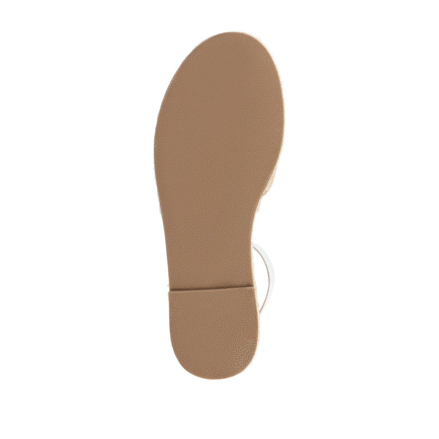 Journee LYDDIA ESPADRILLE SANDALS IN VEGAN LEATHER - White