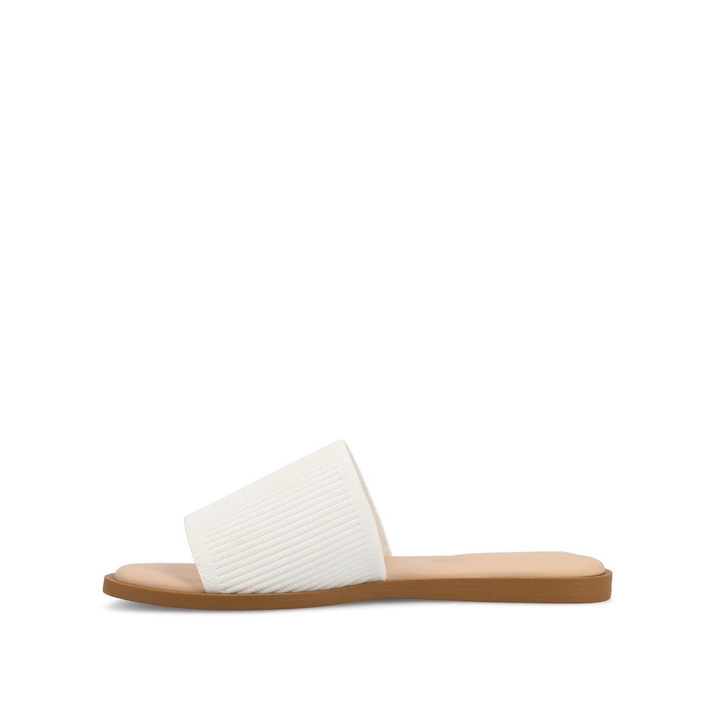 Journee PRISILLA SLIDE SANDALS IN STATEMENT - White