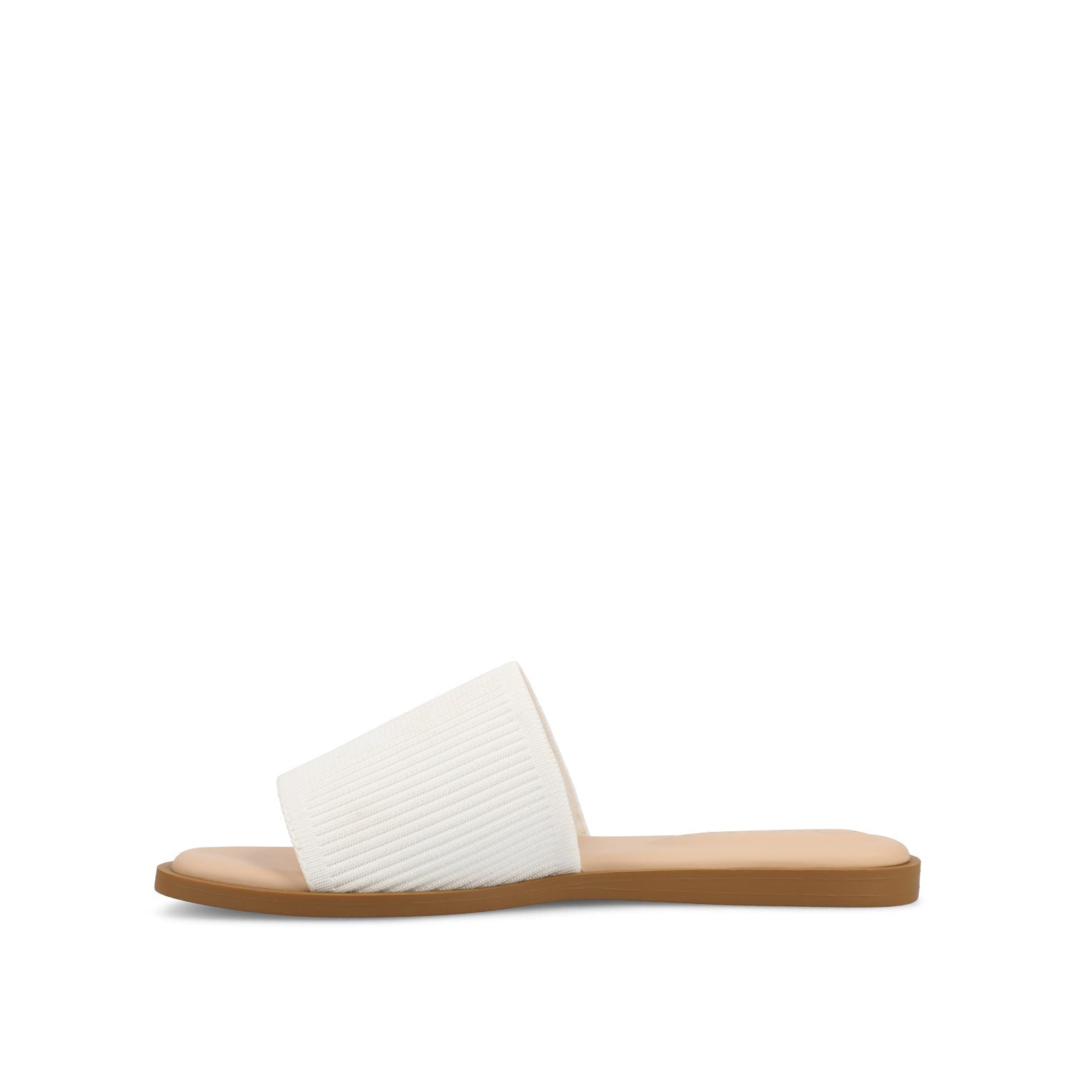 Journee PRISILLA SLIDE SANDALS IN STATEMENT - White