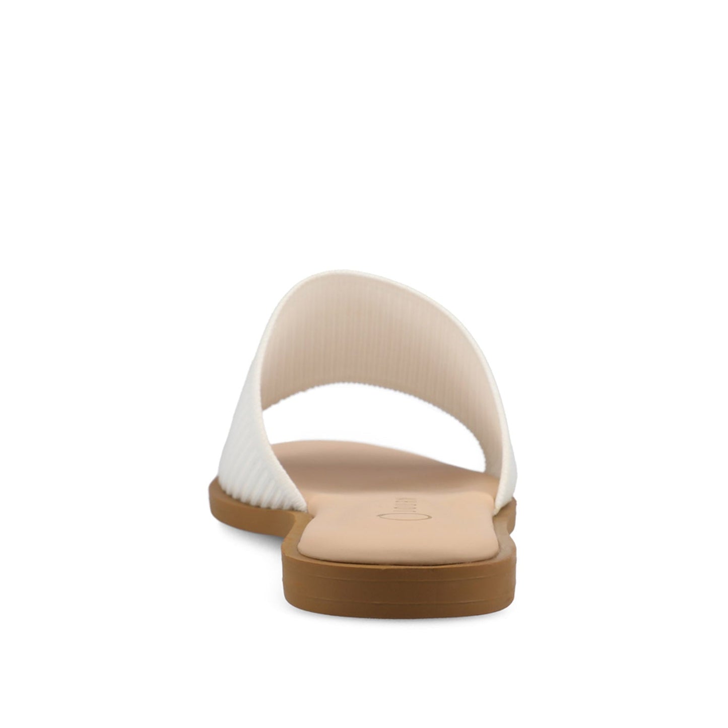 Journee PRISILLA SLIDE SANDALS IN STATEMENT - White